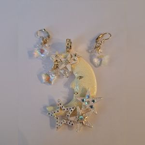 Kirks Folly Starlight Dreamer Magnetic Enhancer & earrings